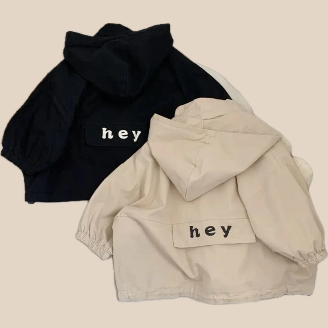 Conakry Kids Hooded Windbreaker, Unisex Lightweight Polyester Jacket 2–6 Years